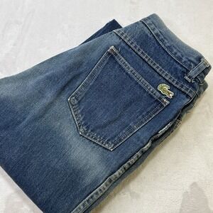 Vintage Izod Lacoste Jeans 70s 80s Croc Patch Straight Leg 14